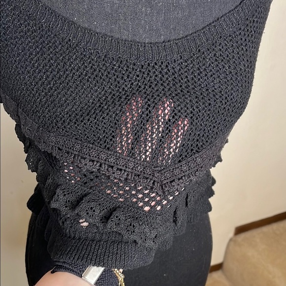 Zara Crochet Crop Knit Tank Size M - Picture 4 of 7